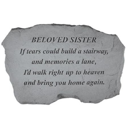 Kay Berry Inc Kay Berry- Inc. 97520 Beloved Sister-If Tears Could Build A Stairway - Memorial - 16 Inches x 10.5 Inches x 1.5 Inches 97520